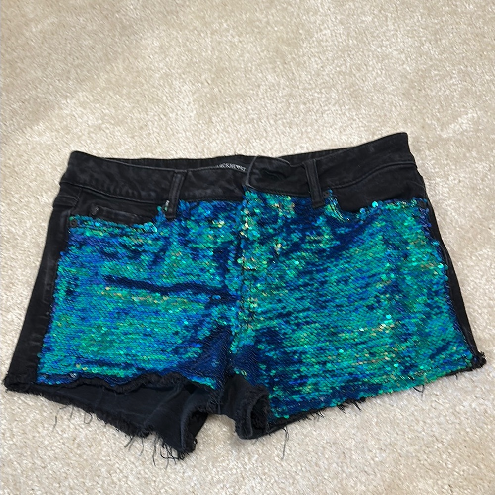 Blackheart Low Rise Reversible Sequin Shorts